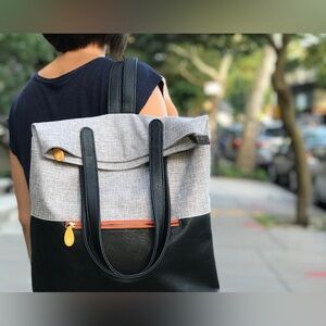 Canopy Verde Convertible Tote Backpack Canvas Laptop Bag